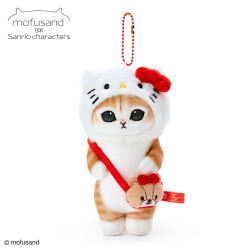 Plush Keychain Hello Kitty Sanrio Characters x mofusand