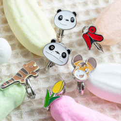 Earrings Set Panda! Go, Panda!