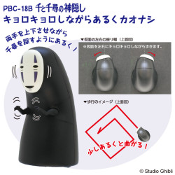 Pull Back Toy No-Face Ghost Looking Around Walk Spirited Away