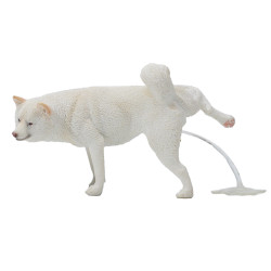 Figure White Shiba Inu Leg Lift