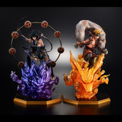 Figurines Set Naruto Uzumaki Fuujin & Sasuke Uchiha Raijin Naruto Shippuden Precious G.E.M.