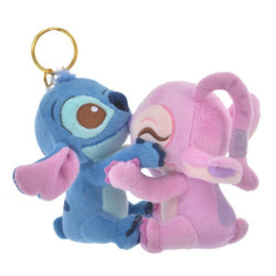 Peluche Porte-Clés Stitch and Angel Happy Hug Disney