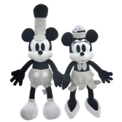 Peluches Set Mickey and Minnie Steamboat Willie Disney100 Decades 20s Collection