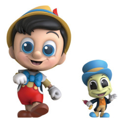 Figure Pinocchio and Jiminy Cricket S Cosbaby Disney