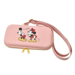 Nintendo Switch Pouch Mickey & Minnie Heart Pink Disney