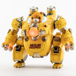 Enceinte Figurine Alpha Caramel Yellow Super Mecha Champions