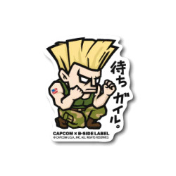 Autocollant Waiting Guile Street Fighter B-SIDE LABEL