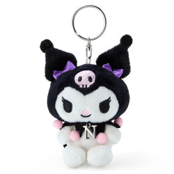 Peluche Porte-clés Kuromi N Sanrio Initial Mascot