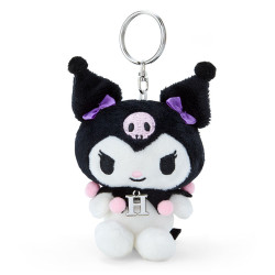 Peluche Porte-clés Kuromi H Sanrio Initial Mascot