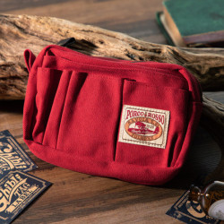 Pouch Ghibli Tag Label Red organizing Porco Rosso
