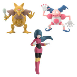 Figurines Sabrina & Kadabra & Mr. Mime Pokémon Scale World Kanto