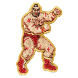Embroidered Sticker M Zangief Victory Pose 1 Street Fighter