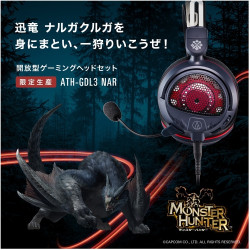 Gaming Headset Nargacuga Monster Hunter ATH-GDL3 NAR