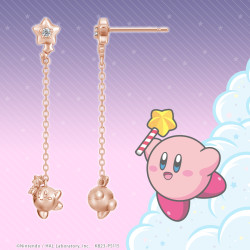 Piercing Earring Silver Pink Gold Kirby & Starlight Friends