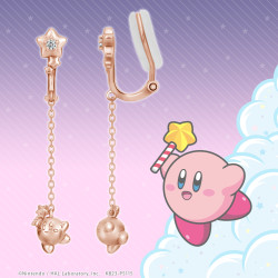 Boucle d'oreille Silver Pink Gold Kirby & Starlight Friends