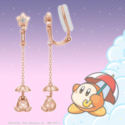 Boucle d'oreille Waddle Dee Silver Pink Gold Kirby And Starlight Friends