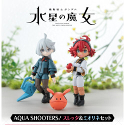 Figures Suletta and Miorine Set Mobile Suit Gundam The Witch From Mercury Aqua Shooters