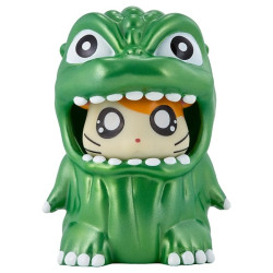Figurine Metallic Green Gojiham Kun Movie Monster Series Hamtaro x Godzilla