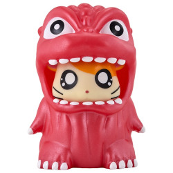 Figurine Metallic Red Gojiham Kun Movie Monster Series Hamtaro x Godzilla