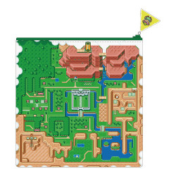 Pochette Hyrule Map The Legend of Zelda A Link to the Past