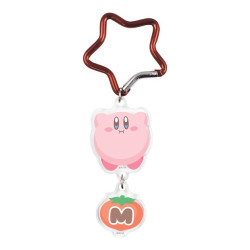 Acrylic Keychain with Carabiner Hovering Kirby
