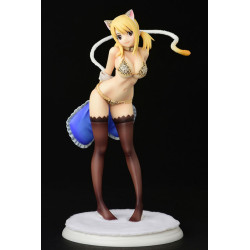 Figurine Lucy Heartfilia Léopard Chat Gravure Style Fairy Tail