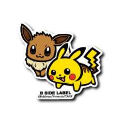Autocollant Pikachu & Évoli Pokémon B-SIDE LABEL