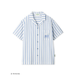 Striped Shirt Blue PIKMIN meets GELATO PIQUE