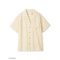 Striped Shirt Yellow PIKMIN meets GELATO PIQUE