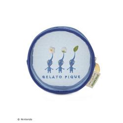 Round Pouch Blue PIKMIN meets GELATO PIQUE