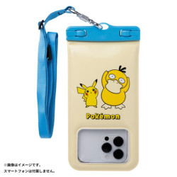 Étui Waterproof Phone Wide Size Pikachu et Psykokwak Pokémon