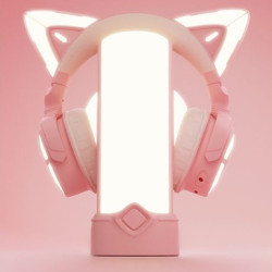 Headphone Stand Crystal Sakura Pink Color for Cat Ear Headphones