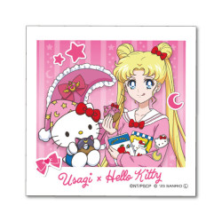 Mini Die Cut Autocollant Usagi Tsukino x Hello Kitty Sanrio x Pretty Guardian Sailor Moon