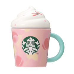 Mug with Lid Peach Full Paradise Starbucks Summer 2023