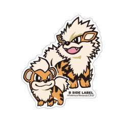 Autocollant Caninos & Arcanin Pokémon B-SIDE LABEL