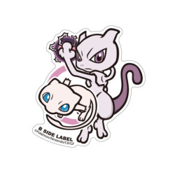 Sticker Mewtwo & Mew Pokémon B-SIDE LABEL