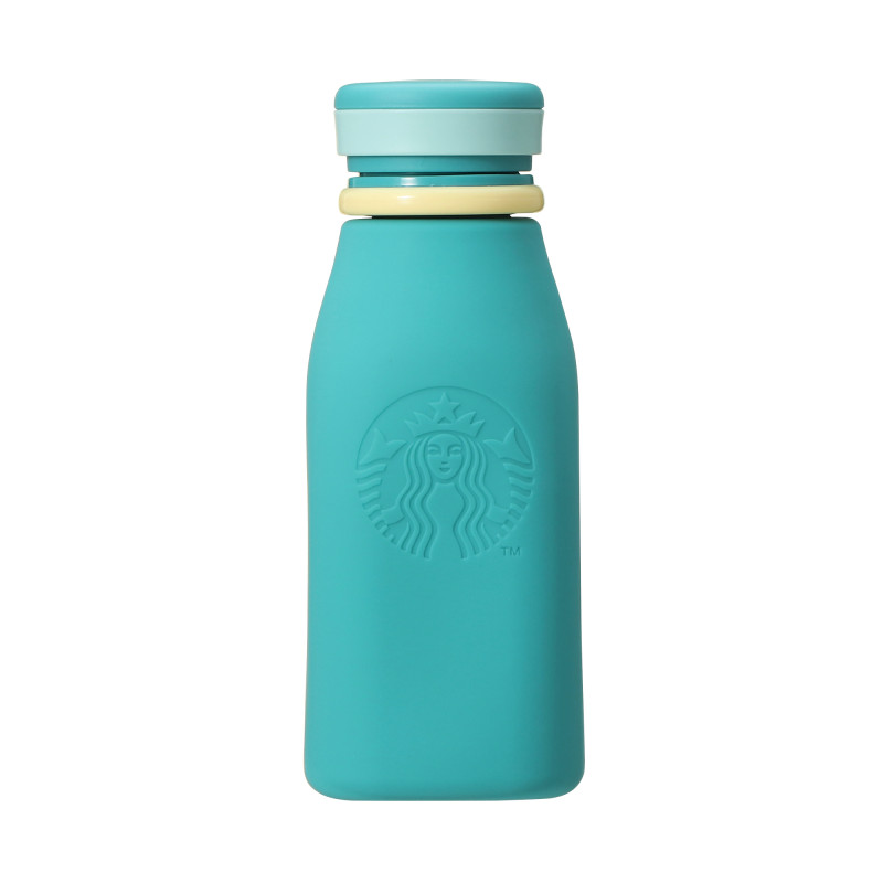 Silicone Foldable Water Bottle Blue Starbucks - Meccha Japan