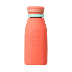 Silicone Foldable Water Bottle Coral Pink Starbucks
