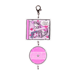 Charm Keychain Yurayura Pink Girl CD SALAD DAYS