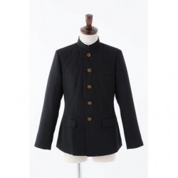 Cosplay Boy Plain School Uniform Black Jacket