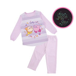 Pyjamas Lavender 120 Girl Shining Cardboard Knit Kirby