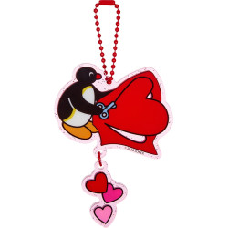 Acrylic Keychain Heart Pingu