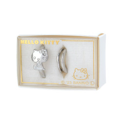 Ear Cuff Silver Hello Kitty Sanrio