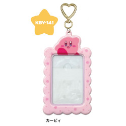 Pass Case Keychain Pink Kirby
