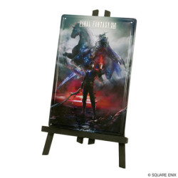 Plaque Métallique avec Chevalet Barnabas & Odin Final Fantasy XVI