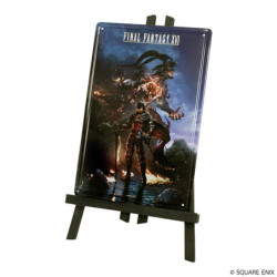 Plaque Métallique avec Chevalet Clive & Ifrit Final Fantasy XVI