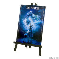 Plaque Métallique avec Chevalet Jill & Shiva Final Fantasy XVI