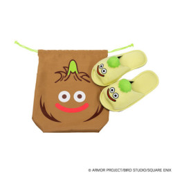 Slippers with Drawstring Bag Onion Slime Dragon Quest