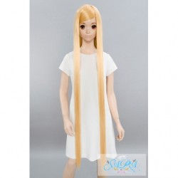 Cosplay Perruque Sara Cheveux Lisse Super Long Or 12