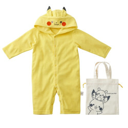 Baby Overall with Hood & Pouch Set Pikachu Pokémon